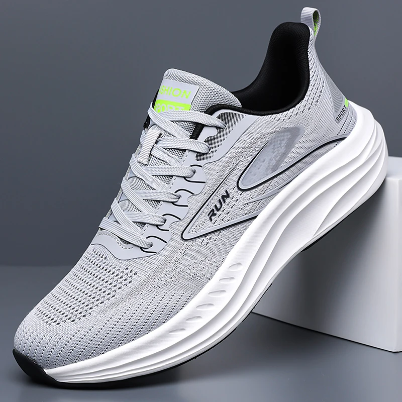 High Elastic Sole Men Casual Sports Shoes Good Rebound Performance Breathable Knit Upper Comfort Footwear for Running Fitness
High Elastic Sole Men Casual Sports Shoes Good Rebound Performance Breathable Knit Upper Comfort Footwear for Running Fitness