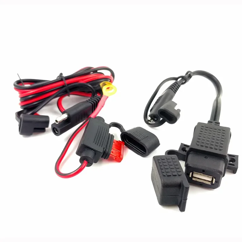DIY to USB Cable Adapter Waterproof USB Charger Quick 2.1A Port with Inline Fuse for Motorcycle Cellphone Tablet GPS
DIY to USB Cable Adapter Waterproof USB Charger Quick 2.1A Port with Inline Fuse for Motorcycle Cellphone Tablet GPS
