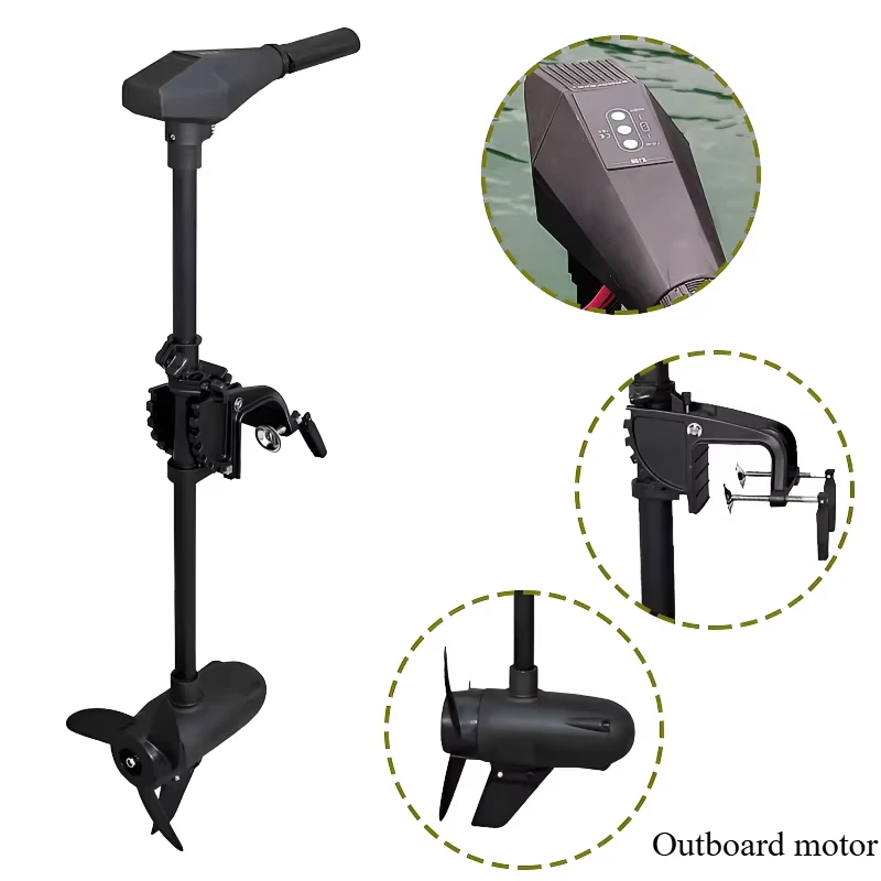 New High Quality Kayak Electric Boat Trolling Saltwater Marine Outboard Engine with Brushless Motor 24/48V 50-180lbs
New High Quality Kayak Electric Boat Trolling Saltwater Marine Outboard Engine with Brushless Motor 24/48V 50-180lbs