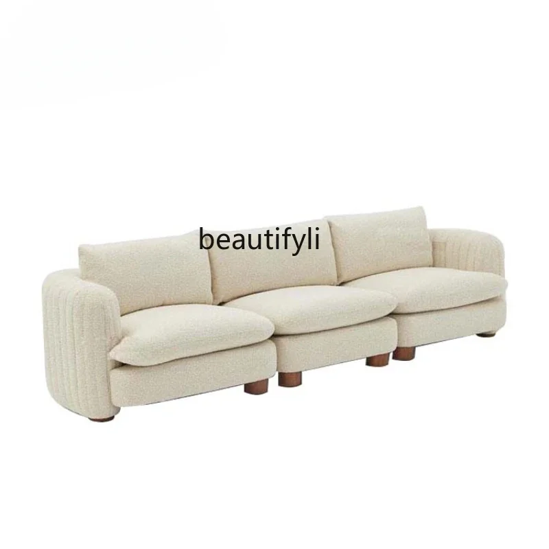 A15 Creative Simple Fabric Sofa Nordic French Cream Style Small Apartment Living Room Home Designer Straight Row
A15 Creative Simple Fabric Sofa Nordic French Cream Style Small Apartment Living Room Home Designer Straight Row