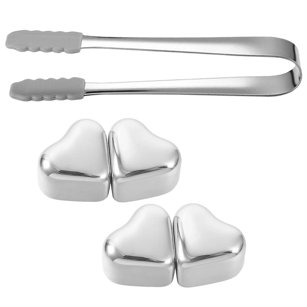 Stainless Steel Reusable Ice Cubes Whiskey Stones Love Shape Premium Cooling Drink Accessories Steel Ice for Coffee Glass
Stainless Steel Reusable Ice Cubes Whiskey Stones Love Shape Premium Cooling Drink Accessories Steel Ice for Coffee Glass