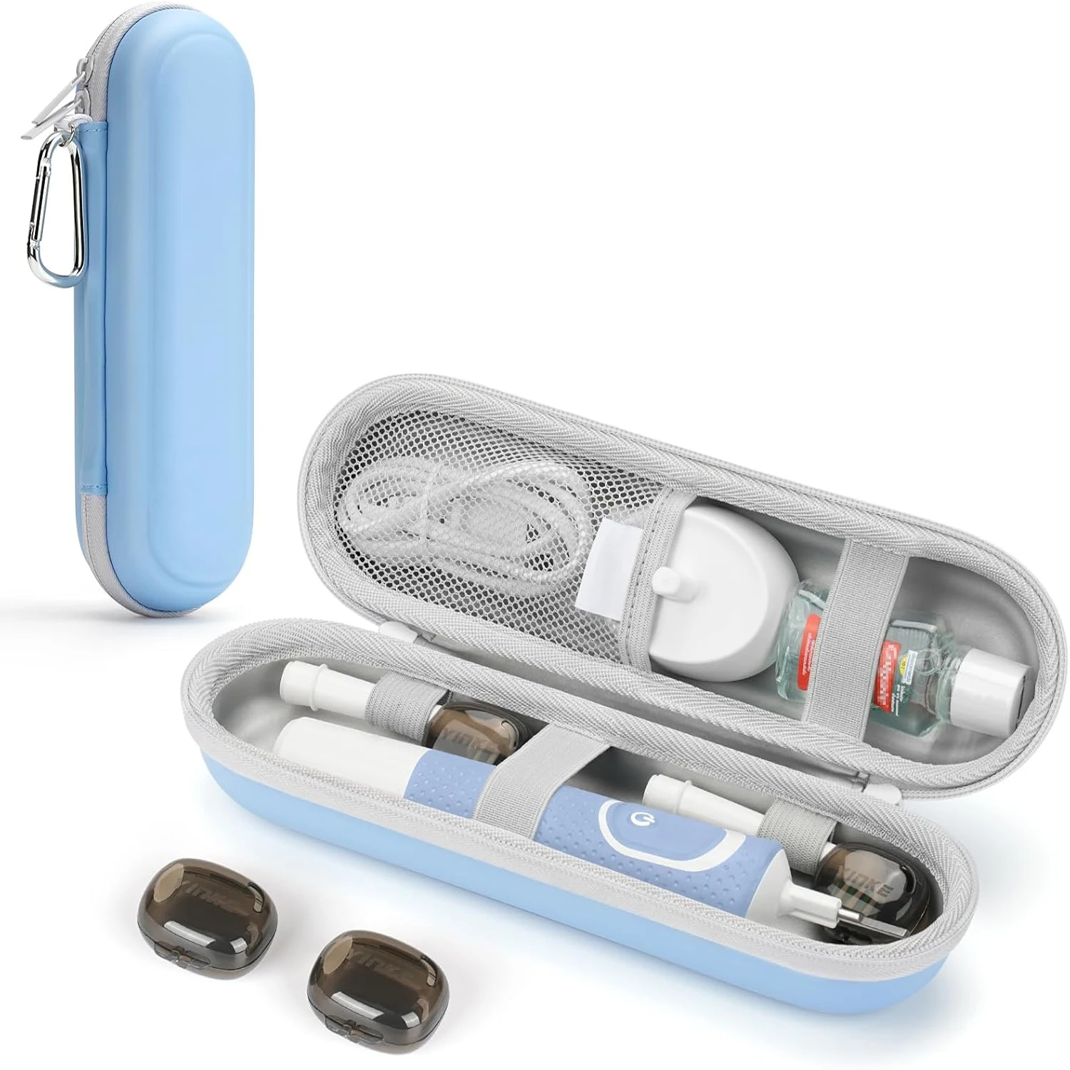 Travel Electric Toothbrush Case For Oral B / Oral-B Pro / Philips Sonicare / Aquasonic, Shockproof & Waterproof Storage Bag
Travel Electric Toothbrush Case For Oral B / Oral-B Pro / Philips Sonicare / Aquasonic, Shockproof & Waterproof Storage Bag