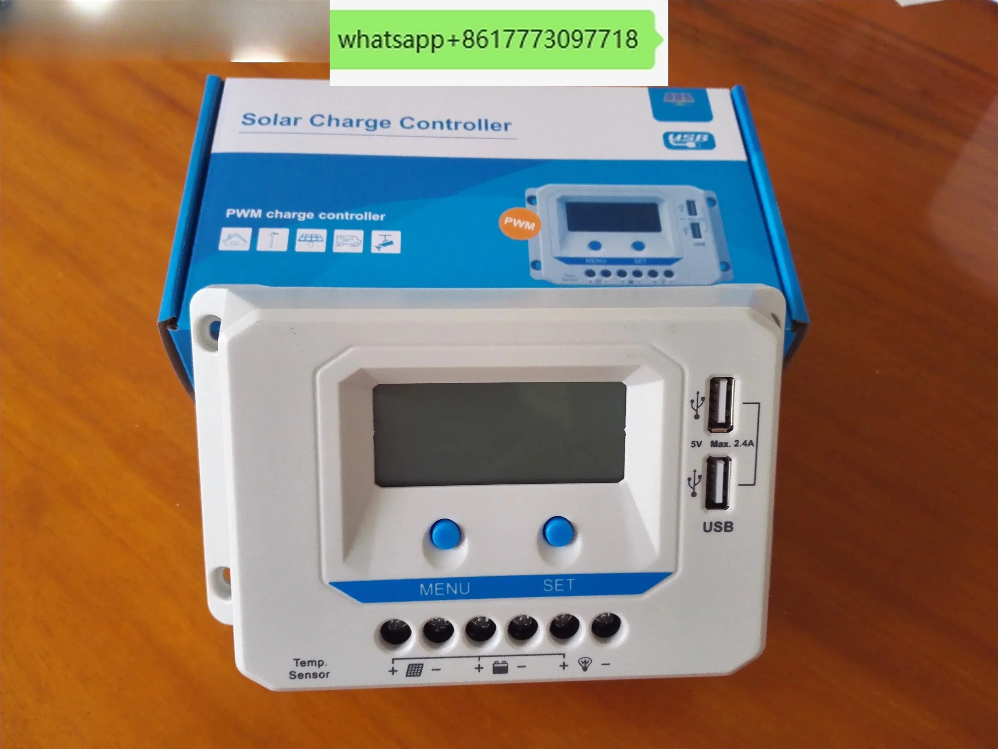 12/24V10A, 20A, 30A Solar Charge Controller usb5V, Current Display, LCD with Backlight
12/24V10A, 20A, 30A Solar Charge Controller usb5V, Current Display, LCD with Backlight