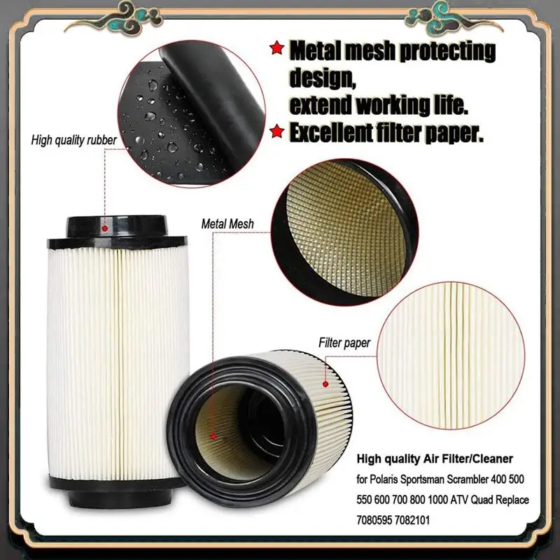 M45K-7080595 Air Filter Kit For Polaris Sportsman 400 500 600 700 800 850 7082101
M45K-7080595 Air Filter Kit For Polaris Sportsman 400 500 600 700 800 850 7082101