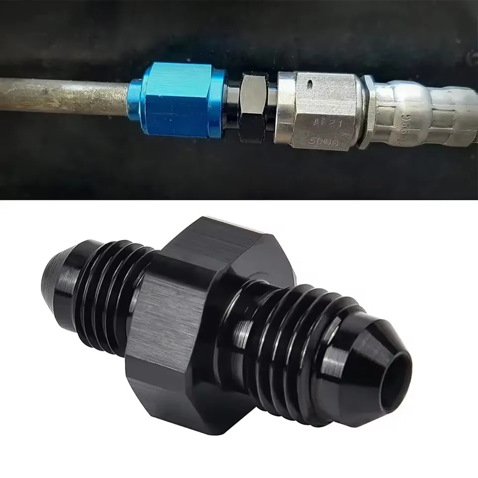 BATTLE BEE AN8 AN10 AN12 Male - Male Straight Flare Union Adapter AN -6 (AN 06) to AN6 Hose end Fitiing Joint Black
BATTLE BEE AN8 AN10 AN12 Male - Male Straight Flare Union Adapter AN -6 (AN 06) to AN6 Hose end Fitiing Joint Black