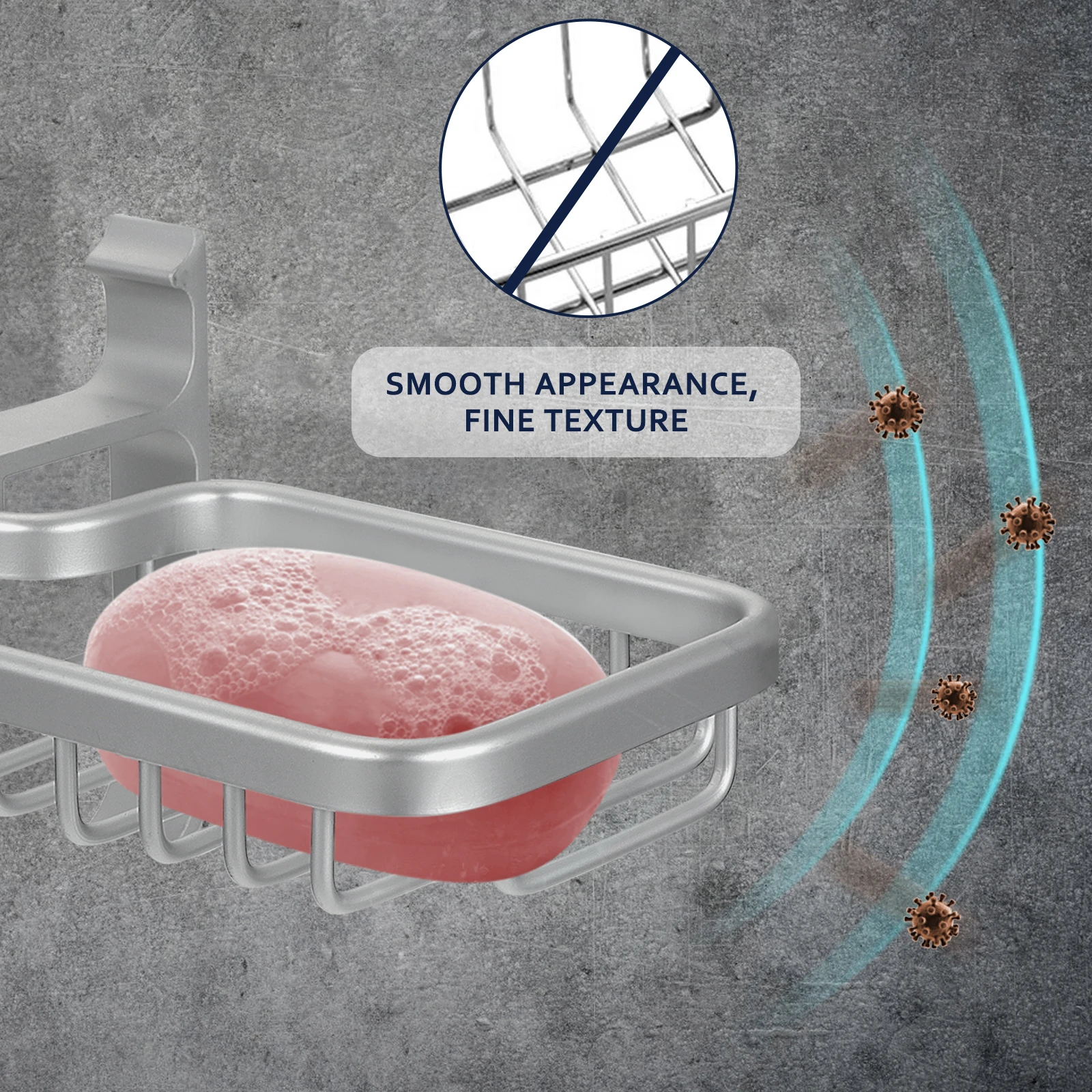 1 pc Space Aluminum Bathroom Wall-Mounted Storage Holder Removable Shelf Household Drain Stand Nail-Free Glue Storage Bracket 
1 pc Space Aluminum Bathroom Wall-Mounted Storage Holder Removable Shelf Household Drain Stand Nail-Free Glue Storage Bracket