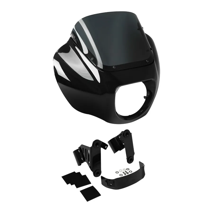 Black Quarter Fairing Windshield Bracket Fit For Harley Street Bob 2018-2025
Black Quarter Fairing Windshield Bracket Fit For Harley Street Bob 2018-2025