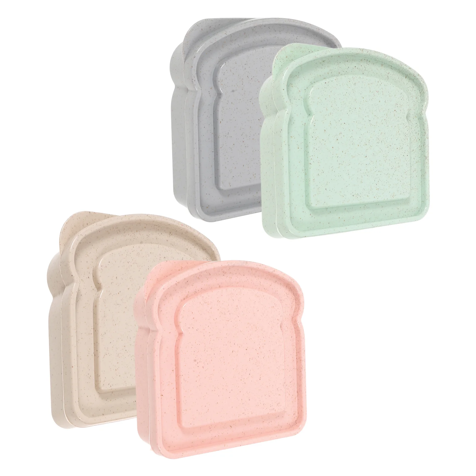 4 Pcs Sandwich Box Bread Container Toast Storage Food Preservation Bamboo Fiber Fruit Food-grade Material
4 Pcs Sandwich Box Bread Container Toast Storage Food Preservation Bamboo Fiber Fruit Food-grade Material