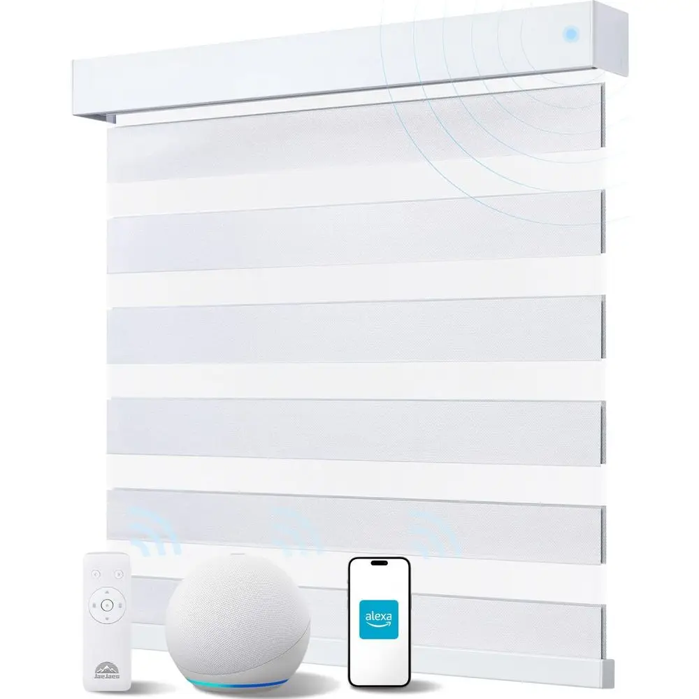 Zebra Blinds for Windows, Alexa Motorized Blinds with Remote Control, Automatic Electric Power Zebra Shades for Indoor Windows (
Zebra Blinds for Windows, Alexa Motorized Blinds with Remote Control, Automatic Electric Power Zebra Shades for Indoor Windows (