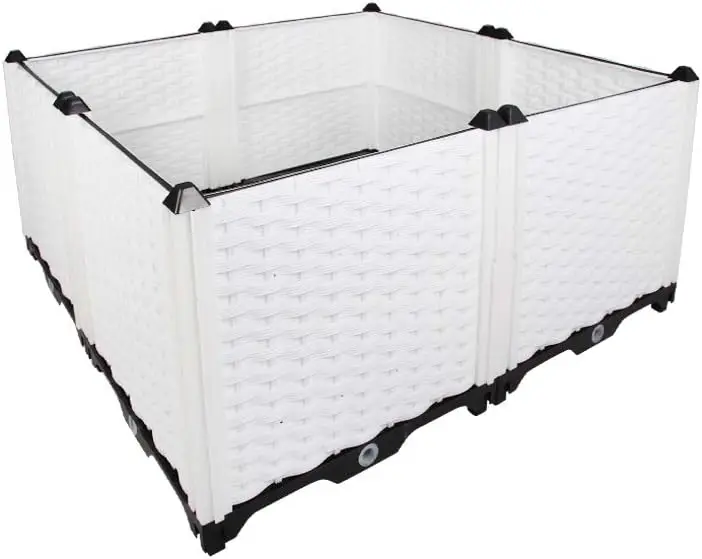 Комплект приподнятой садовой кровати. Пластиковый ящик для цветов своими руками для выращивания свежих овощей, трав, цветов и суккулентов на балконе, на крыше, Pat. 
Комплект приподнятой садовой кровати. Пластиковый ящик для цветов своими руками для выращивания свежих овощей, трав, цветов и суккулентов на балконе, на крыше, Pat.