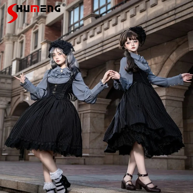 Japanese Lolita New Pointed Collar Bib Long Sleeves Shirt Chic Elegant Slim-fit Inner Layer Single-breasted Blouse Y2k Clothes
Japanese Lolita New Pointed Collar Bib Long Sleeves Shirt Chic Elegant Slim-fit Inner Layer Single-breasted Blouse Y2k Clothes