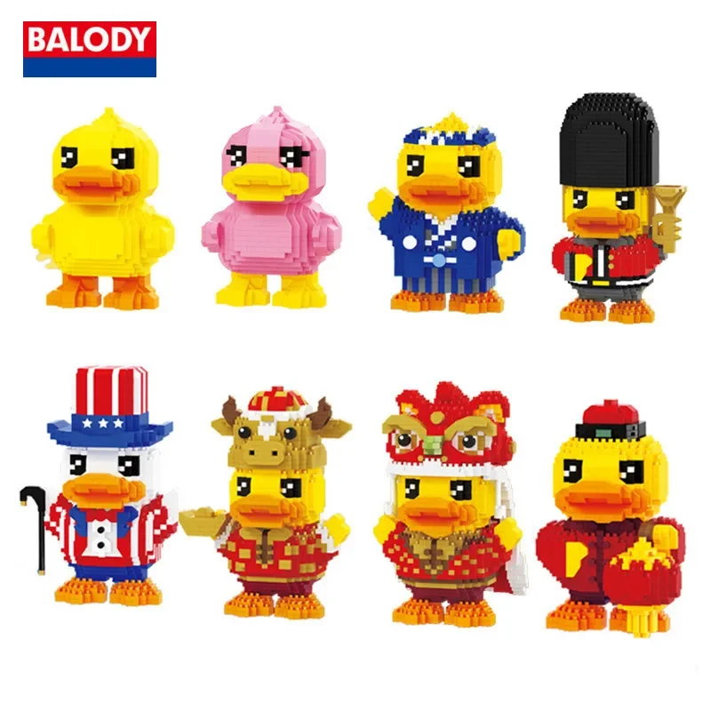 Строительные блоки BALODY B.Duck, игрушка Kawaii, аниме, украшения для персонажей, модель мелких частиц, сборка головоломок, детский подарок на день рождения
Строительные блоки BALODY B.Duck, игрушка Kawaii, аниме, украшения для персонажей, модель мелких частиц, сборка головоломок, детский подарок на день рождения