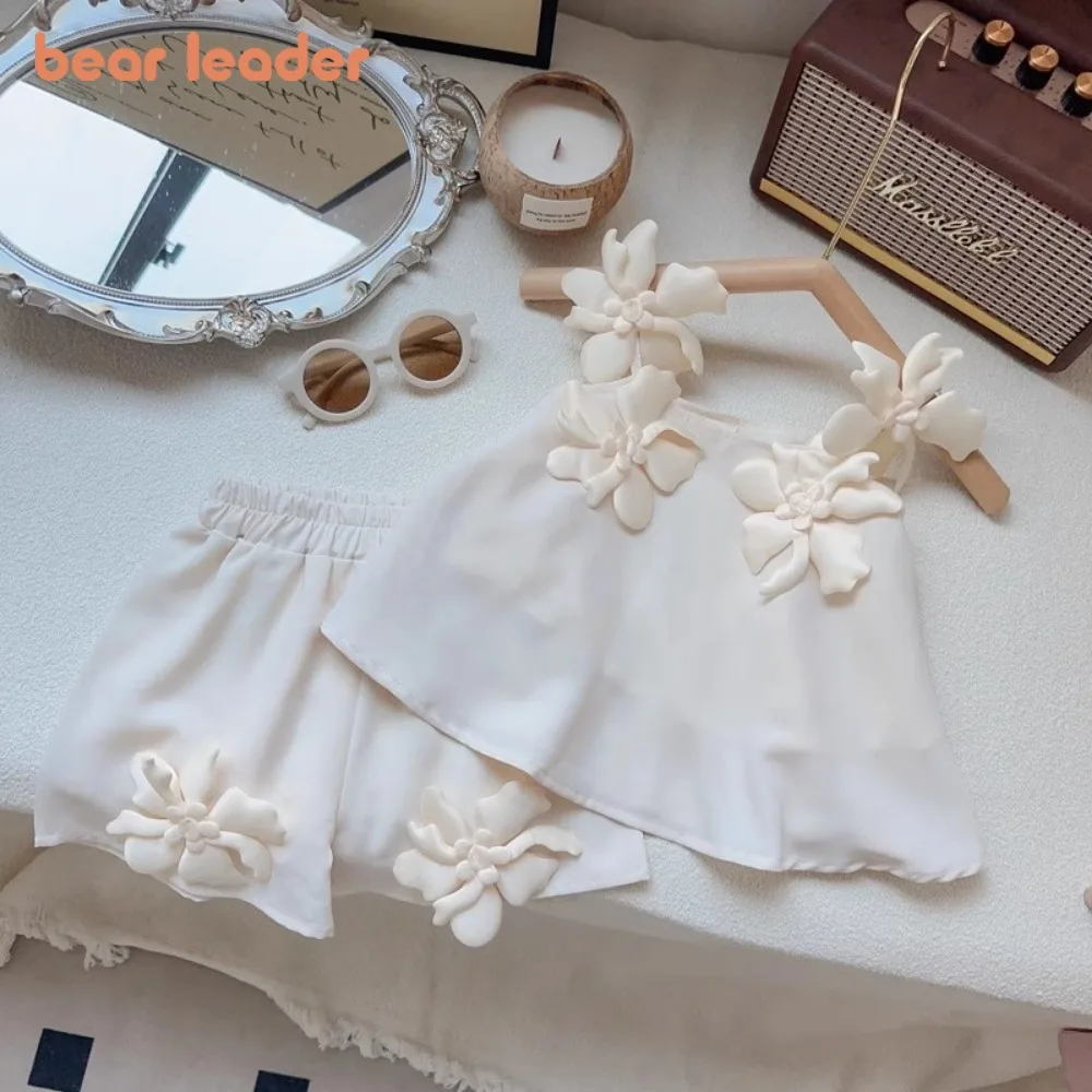 Bear Leader Summer Solid Color Children's Set 3D Flower Sleeveless Top+Shorts Fashion 2Pcs Suit Cute Baby Girl Casual Clothes
Bear Leader Summer Solid Color Children's Set 3D Flower Sleeveless Top+Shorts Fashion 2Pcs Suit Cute Baby Girl Casual Clothes