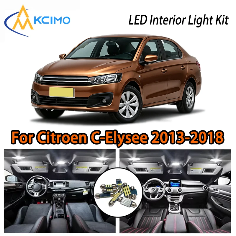 High Quality LED Interior Lights For Citroen C-Elysee 2013-2018, White Ice Blue Two Colors LED Lamp Kit
High Quality LED Interior Lights For Citroen C-Elysee 2013-2018, White Ice Blue Two Colors LED Lamp Kit