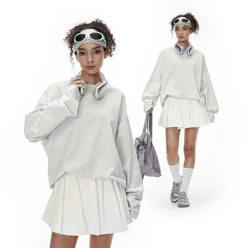 Man Women Sweatshirt 2026 Spring New Couple's Stretch Long Sleeve T Shirt 260G Heavyweight Street Style Base Layer For Men
Man Women Sweatshirt 2026 Spring New Couple's Stretch Long Sleeve T Shirt 260G Heavyweight Street Style Base Layer For Men