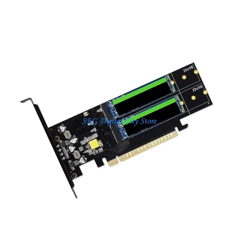 U75B PCIe4.0 NVMe SSDs Expansion Card Featuring Aluminum Heatsink and Thermal Pad Cooling System
U75B PCIe4.0 NVMe SSDs Expansion Card Featuring Aluminum Heatsink and Thermal Pad Cooling System