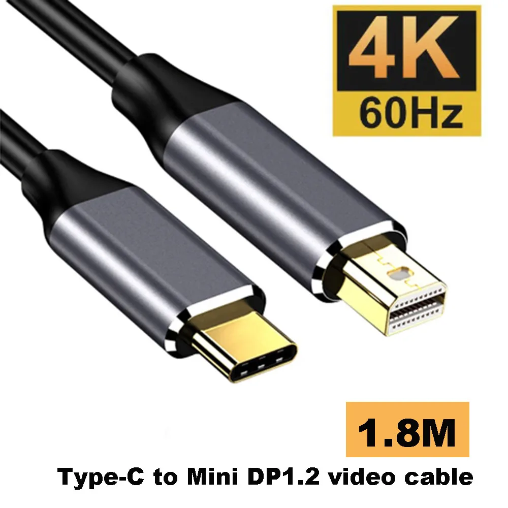 USB C Thunderbolt-3 To Mini Converter Cable Type-C To Mini DP 4k60Hz Video Cables for Macbook PC Laptops Display Monitor
USB C Thunderbolt-3 To Mini Converter Cable Type-C To Mini DP 4k60Hz Video Cables for Macbook PC Laptops Display Monitor