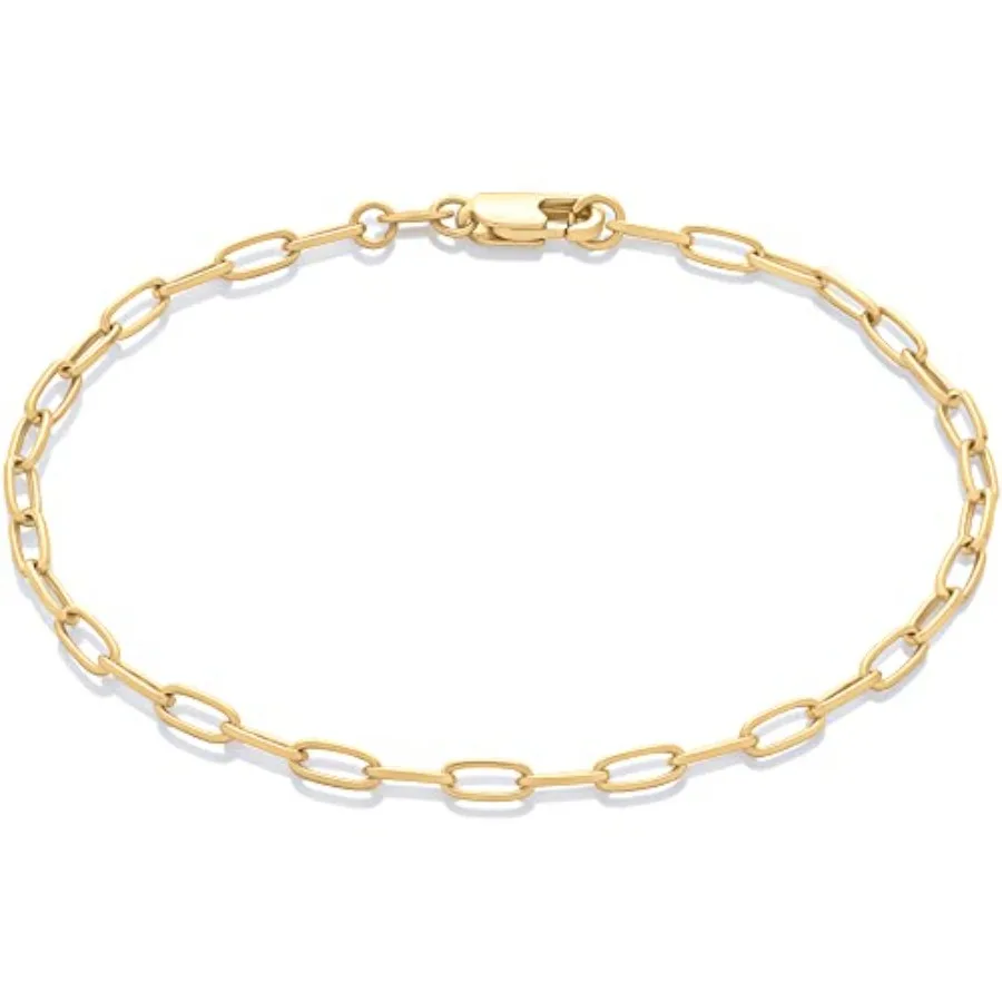 14K Paperclip Chain Bracelet
14K Paperclip Chain Bracelet