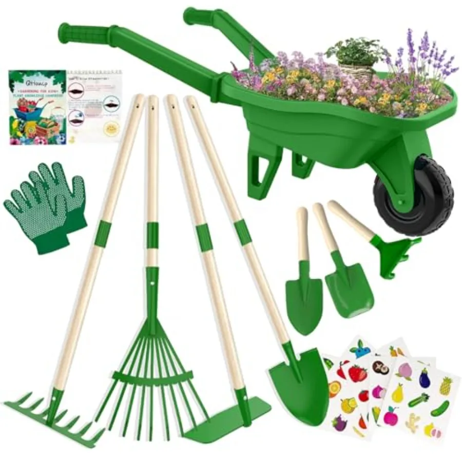Gardening Tools Outdoor Toys Set Backyard Play with Wheelbarrow Educational STEM Learning Pretend Toys Outdoor Indoor for Toddl
Gardening Tools Outdoor Toys Set Backyard Play with Wheelbarrow Educational STEM Learning Pretend Toys Outdoor Indoor for Toddl