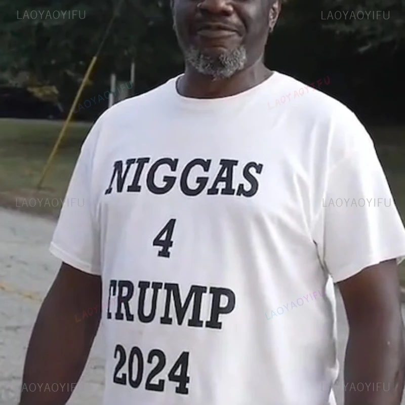 Футболка с принтом Niggas 4 Trump 2024, летняя женская и мужская хлопковая винтажная футболка высокого качества, дышащие футболки с короткими рукавами на открытом воздухе
Футболка с принтом Niggas 4 Trump 2024, летняя женская и мужская хлопковая винтажная футболка высокого качества, дышащие футболки с короткими рукавами на открытом воздухе