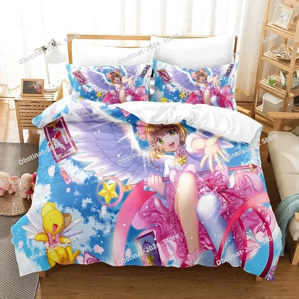 3D Print Cardcaptor Sakura Bedding Set Duvet Cover Bedroom Comforter Single Twin King Size Quilt Cover Home Textile
3D Print Cardcaptor Sakura Bedding Set Duvet Cover Bedroom Comforter Single Twin King Size Quilt Cover Home Textile