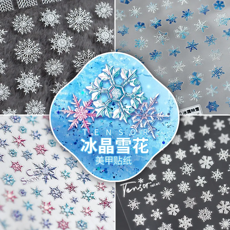 5D Japanese Embossed Nail Stickers Matte Finish Thin Tough Self Adhesive Snowflake Collection for Women Party Decor
5D Japanese Embossed Nail Stickers Matte Finish Thin Tough Self Adhesive Snowflake Collection for Women Party Decor