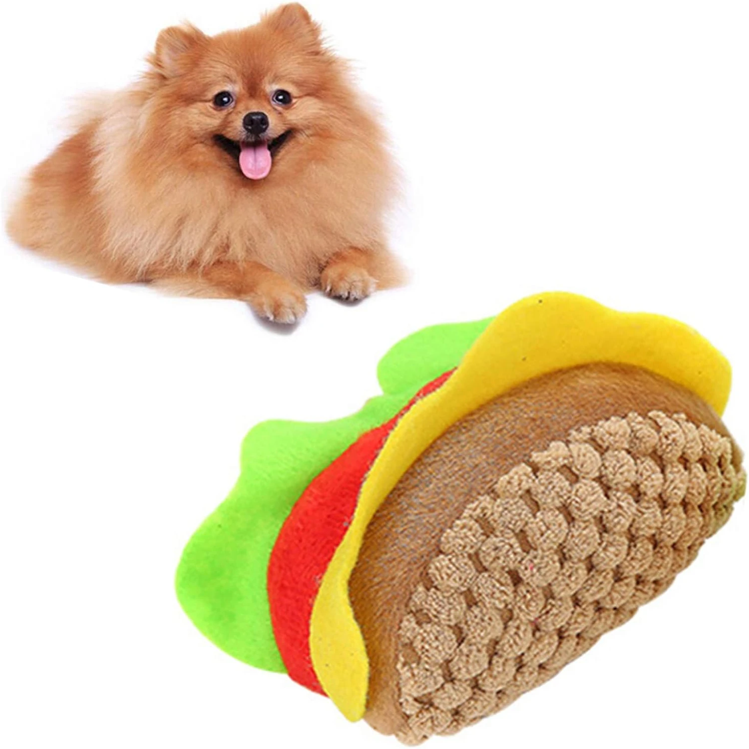 Ultimate Plush Hamburger Dog Toy - Funny and Interactive Chew Toy for Dogs of All Sizes. Promotes Long Lasting Dental Health and
Ultimate Plush Hamburger Dog Toy - Funny and Interactive Chew Toy for Dogs of All Sizes. Promotes Long Lasting Dental Health and