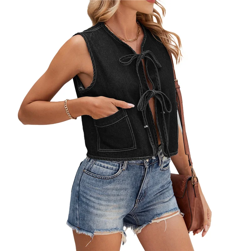 ASDS-Women Tie Front Denim Tank Tops Spring Summer Casual Crew Neck Sleeveless Shirts Ruffle Vest Tops
ASDS-Women Tie Front Denim Tank Tops Spring Summer Casual Crew Neck Sleeveless Shirts Ruffle Vest Tops