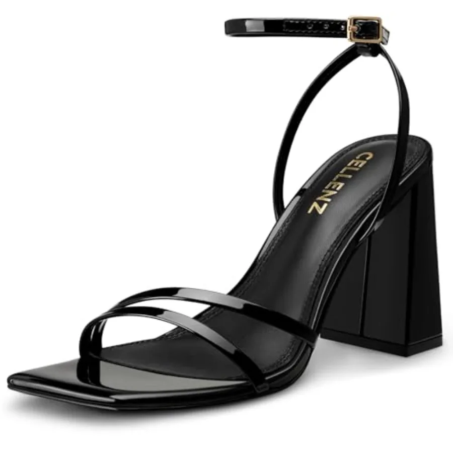 CELLENZ Women Chunky High Heels: 3.5 Inch Sexy Strappy Heels, Comfortable Square Toe Casual Heel Sandals, Fashion for Wedding P
CELLENZ Women Chunky High Heels: 3.5 Inch Sexy Strappy Heels, Comfortable Square Toe Casual Heel Sandals, Fashion for Wedding P