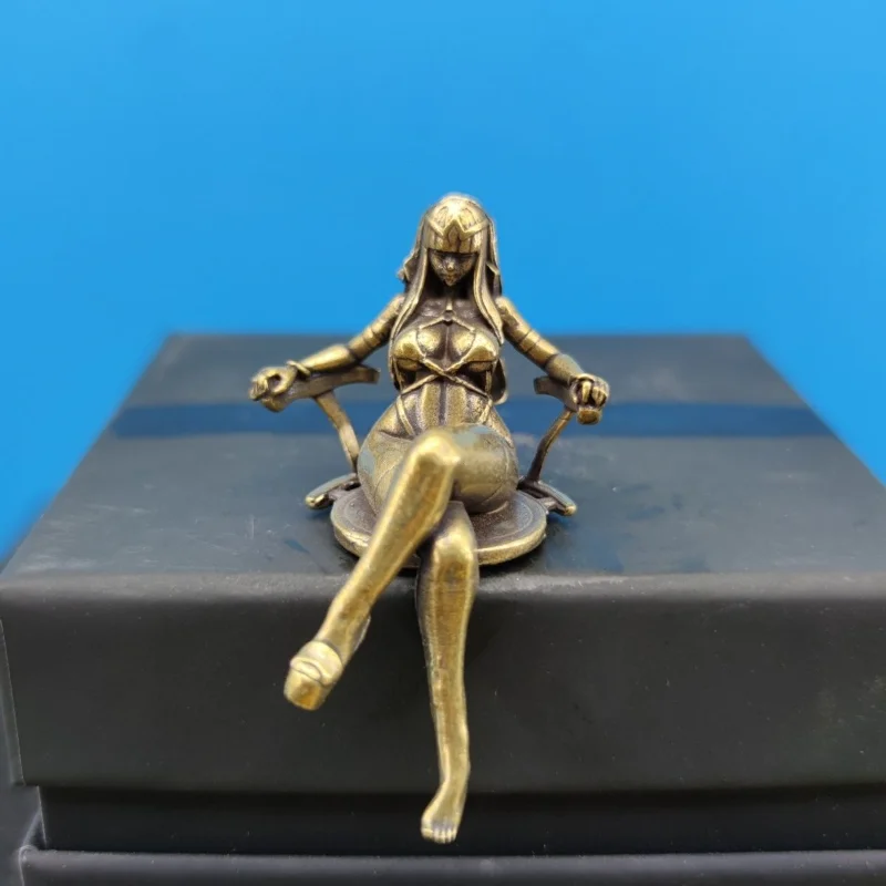 Exquisite Brass Sitting Beauty Sexy Statue Handmade Metal Model Ornament modern nice handicraft
Exquisite Brass Sitting Beauty Sexy Statue Handmade Metal Model Ornament modern nice handicraft