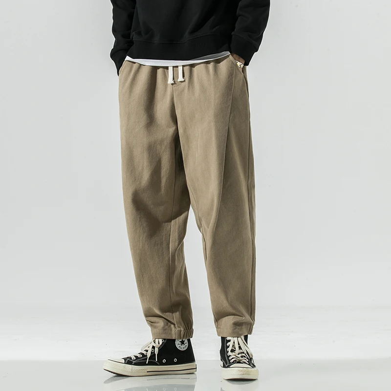 2023 Autumn Men Cotton Harem Pants Men Solid Elastic Waist Streetwear Joggers New Baggy Drop-Crotch Pants Casual Trousers Men
2023 Autumn Men Cotton Harem Pants Men Solid Elastic Waist Streetwear Joggers New Baggy Drop-Crotch Pants Casual Trousers Men
