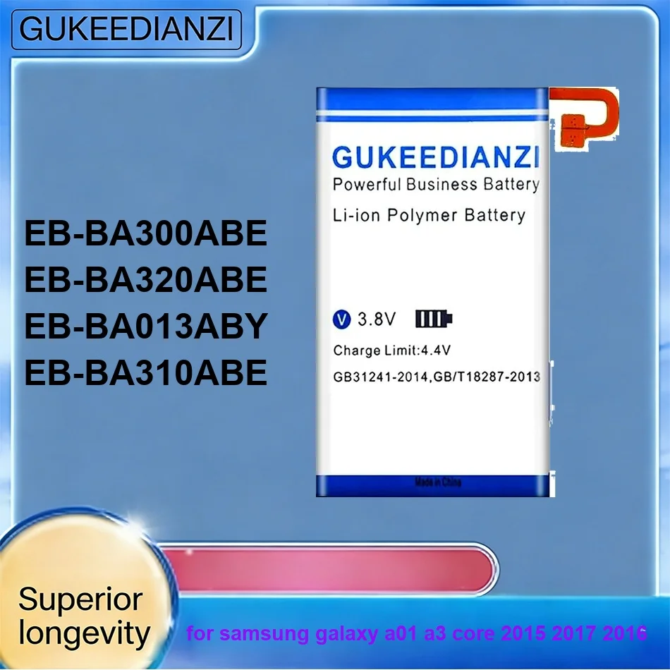 3500-4600mAh EB-BA013ABY EB-BA320ABE EB-BA310ABE Mobile Phone Battery For Samsung Galaxy A01 A3 Core 2015 2017 2016
3500-4600mAh EB-BA013ABY EB-BA320ABE EB-BA310ABE Mobile Phone Battery For Samsung Galaxy A01 A3 Core 2015 2017 2016