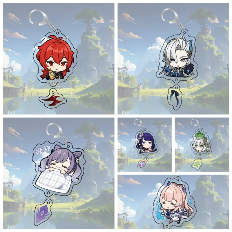 5cm Genshin Impact Full Set Character Keychains Game themed Hanging Accessories for Fans Cute Anime inspired Keyring Collection
5cm Genshin Impact Full Set Character Keychains Game themed Hanging Accessories for Fans Cute Anime inspired Keyring Collection