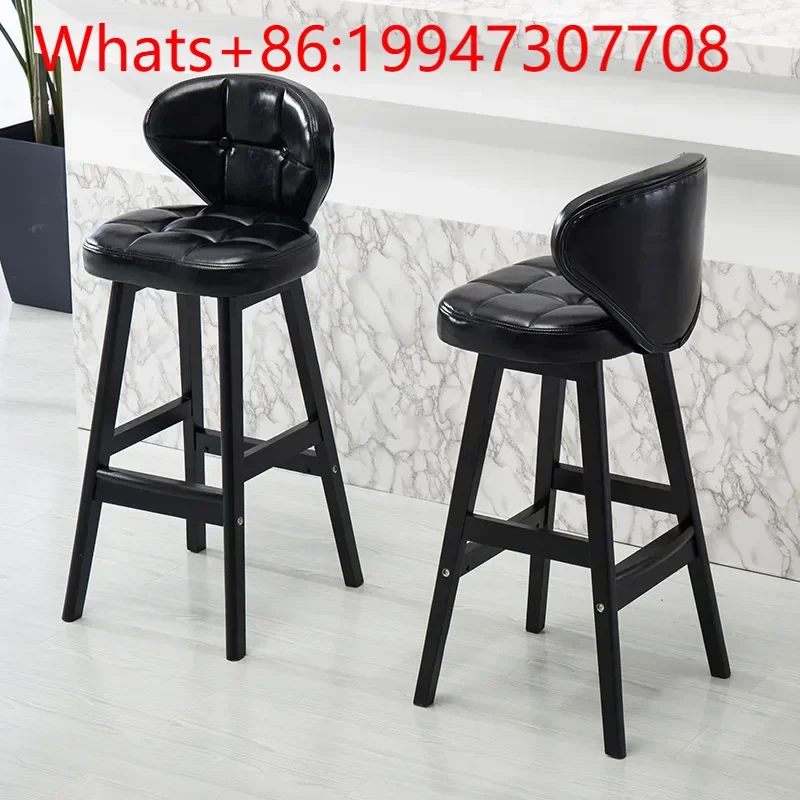 New Yujiangxuan Wooden Bar Chair High Stool Home Study Back Chair Simple Retro Chair.
New Yujiangxuan Wooden Bar Chair High Stool Home Study Back Chair Simple Retro Chair.
