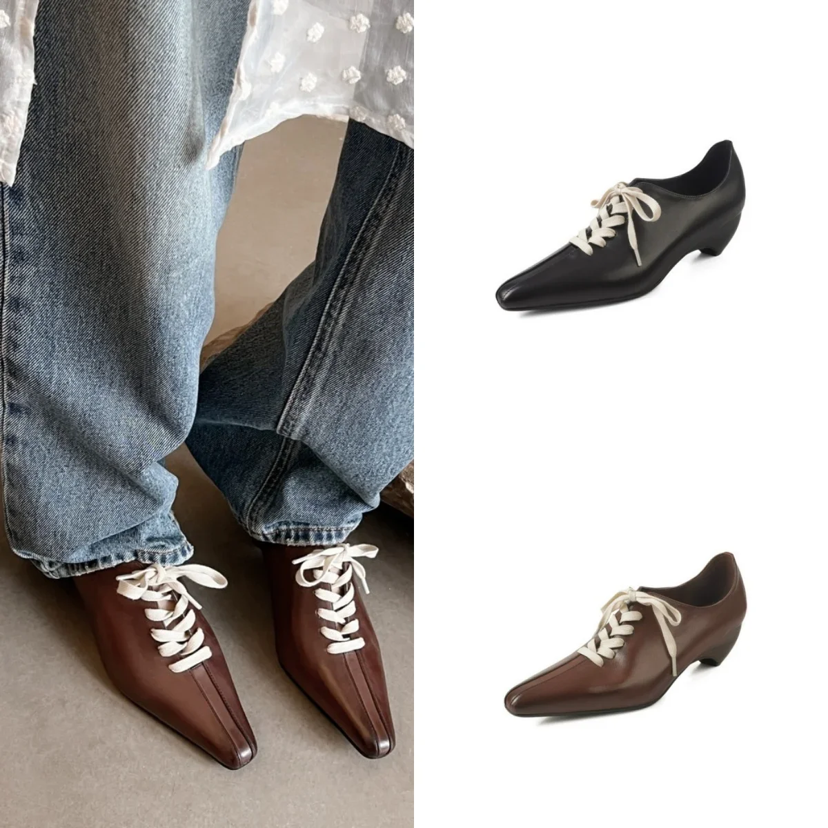 Women Shoes Large Size Retro French Style Square Toe Single Pumps Lace-up Strange Chunky High Heel Spring Summer Office Female
Women Shoes Large Size Retro French Style Square Toe Single Pumps Lace-up Strange Chunky High Heel Spring Summer Office Female