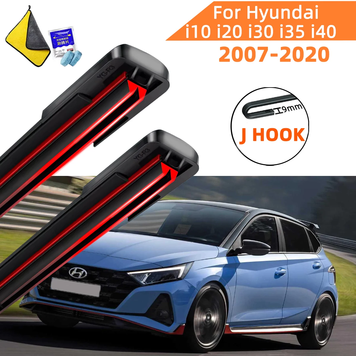 Double Rubber Car Wipers for Hyundai i10 i20 i30 i35 i40 Front Blade Brushes Cutter Automobiles Accessorie Windscreen Wiper
Double Rubber Car Wipers for Hyundai i10 i20 i30 i35 i40 Front Blade Brushes Cutter Automobiles Accessorie Windscreen Wiper