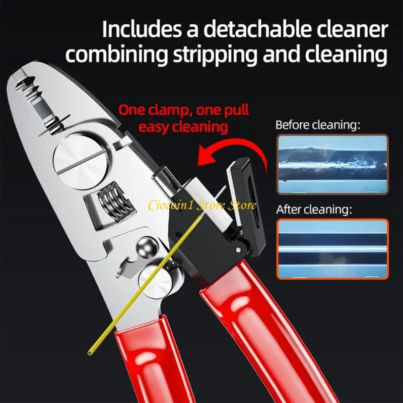 A3PC Professional Fiber Opt Stripper Wire Stripping Pliers For Jumper Tail Fiber Bare Fiber Cleaning Integrated Tool
A3PC Professional Fiber Opt Stripper Wire Stripping Pliers For Jumper Tail Fiber Bare Fiber Cleaning Integrated Tool