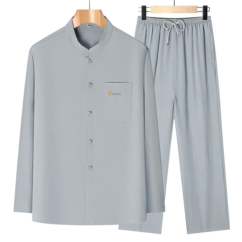 Shirts + Pants Male printing Chinese style Long sleeves shirts trouser 100% Cotton linen Silk fabric Sportswear Men's Casual Set
Shirts + Pants Male printing Chinese style Long sleeves shirts trouser 100% Cotton linen Silk fabric Sportswear Men's Casual Set