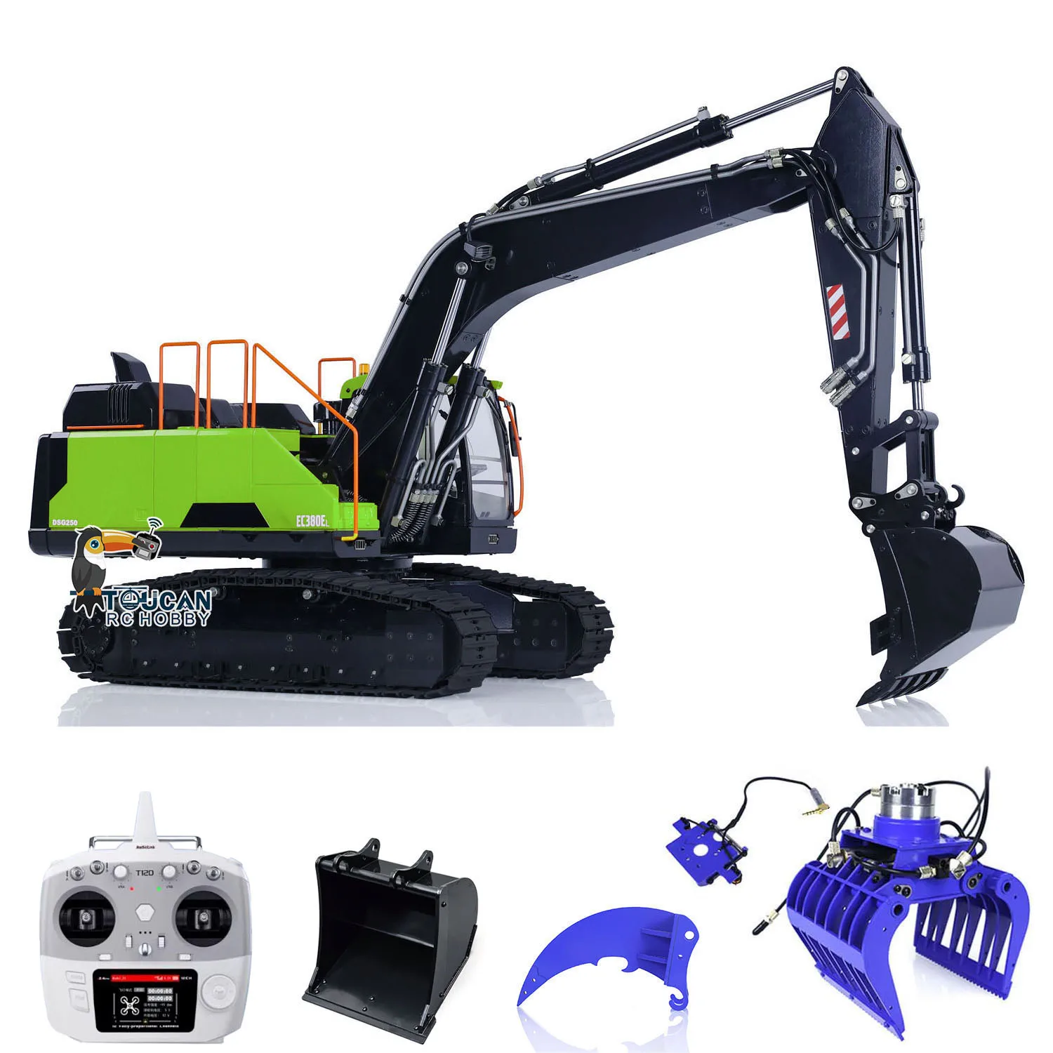 1/14 EC380 RC 2 Booms Hydraulic Excavator Metal Electric PNP Radio Controled Truck Digger Engineering Vehicle With Bucket Ripper
1/14 EC380 RC 2 Booms Hydraulic Excavator Metal Electric PNP Radio Controled Truck Digger Engineering Vehicle With Bucket Ripper