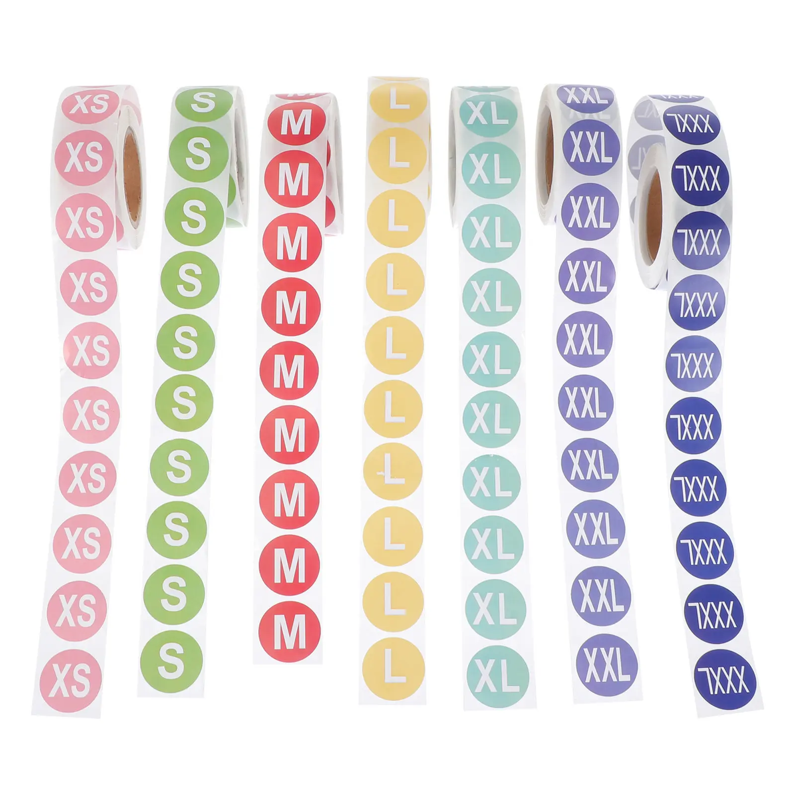 7 Rolls Clothes Size Sticker Round Label Self-Adhesive Clothing Tag Easy View Size Label Ideal for Organizing Wardrobe
7 Rolls Clothes Size Sticker Round Label Self-Adhesive Clothing Tag Easy View Size Label Ideal for Organizing Wardrobe