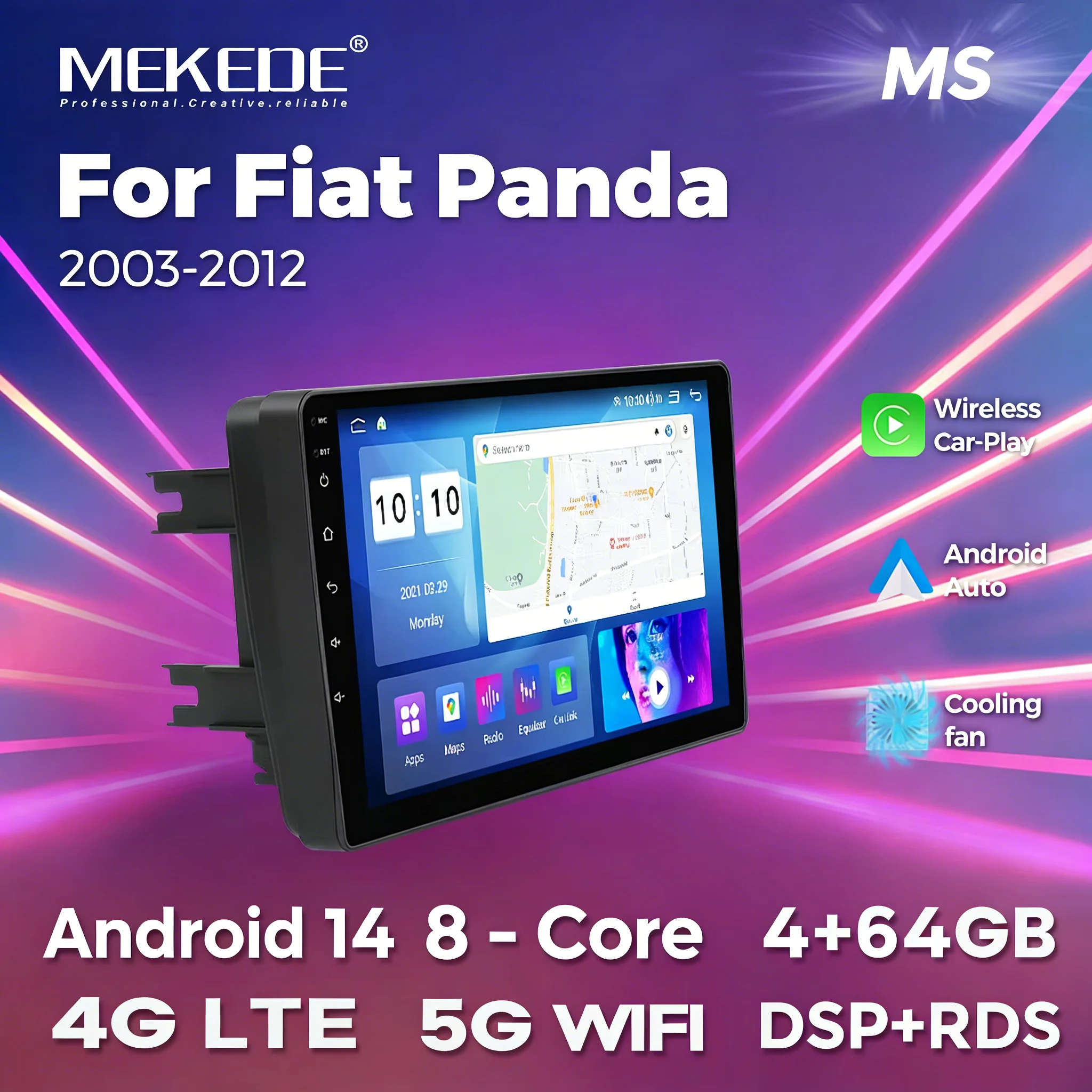 MEKEDE автомобильный мультимедийный стерео экран Android для Fiat Panda 2003-2012, авторадио, GPS-навигационная система, поддержка камеры заднего вида
MEKEDE автомобильный мультимедийный стерео экран Android для Fiat Panda 2003-2012, авторадио, GPS-навигационная система, поддержка камеры заднего вида