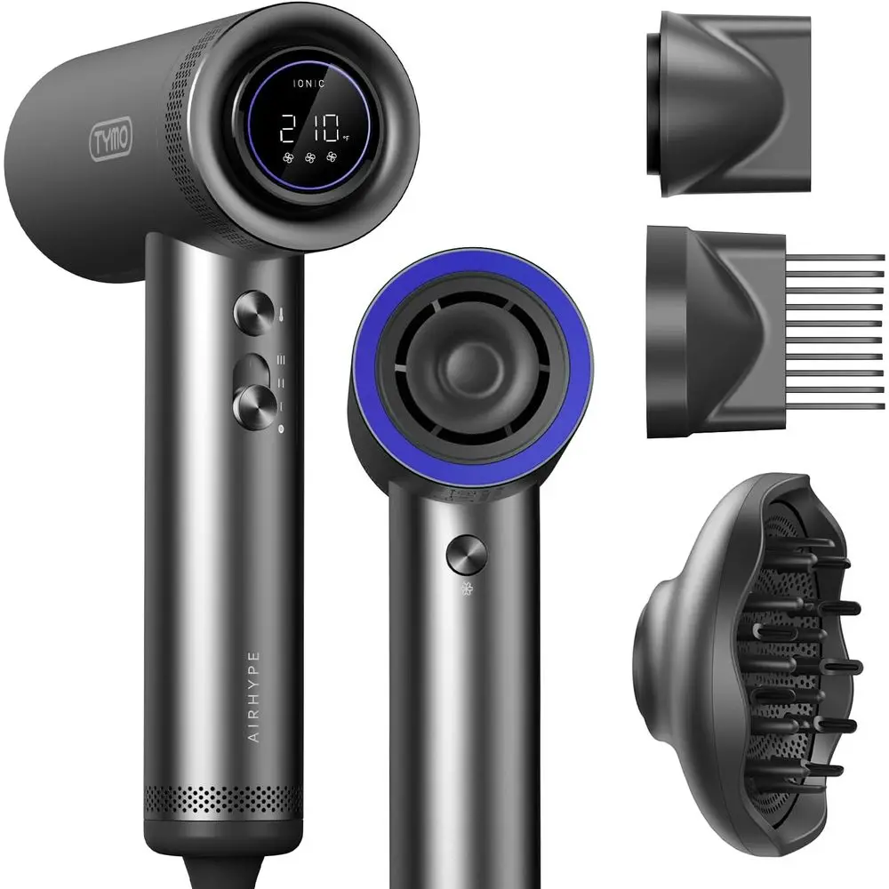 Hair Dryer with Diuser or Women - 1500W Proional High Speed Blow Dryer with Comb, 110,000RPM ast Dry, 200 Million Ionic Hairdrye
Hair Dryer with Diuser or Women - 1500W Proional High Speed Blow Dryer with Comb, 110,000RPM ast Dry, 200 Million Ionic Hairdrye