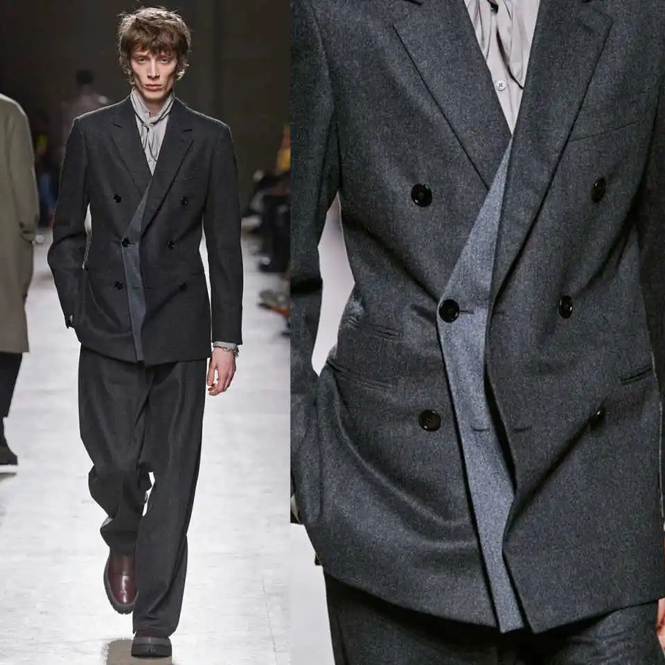 Designer Men Wedding Suits Notched Lapel Double Breasted Tuxedos Groom Party 2 Pcs Blazer Pants Business Party Customized Suit
Designer Men Wedding Suits Notched Lapel Double Breasted Tuxedos Groom Party 2 Pcs Blazer Pants Business Party Customized Suit