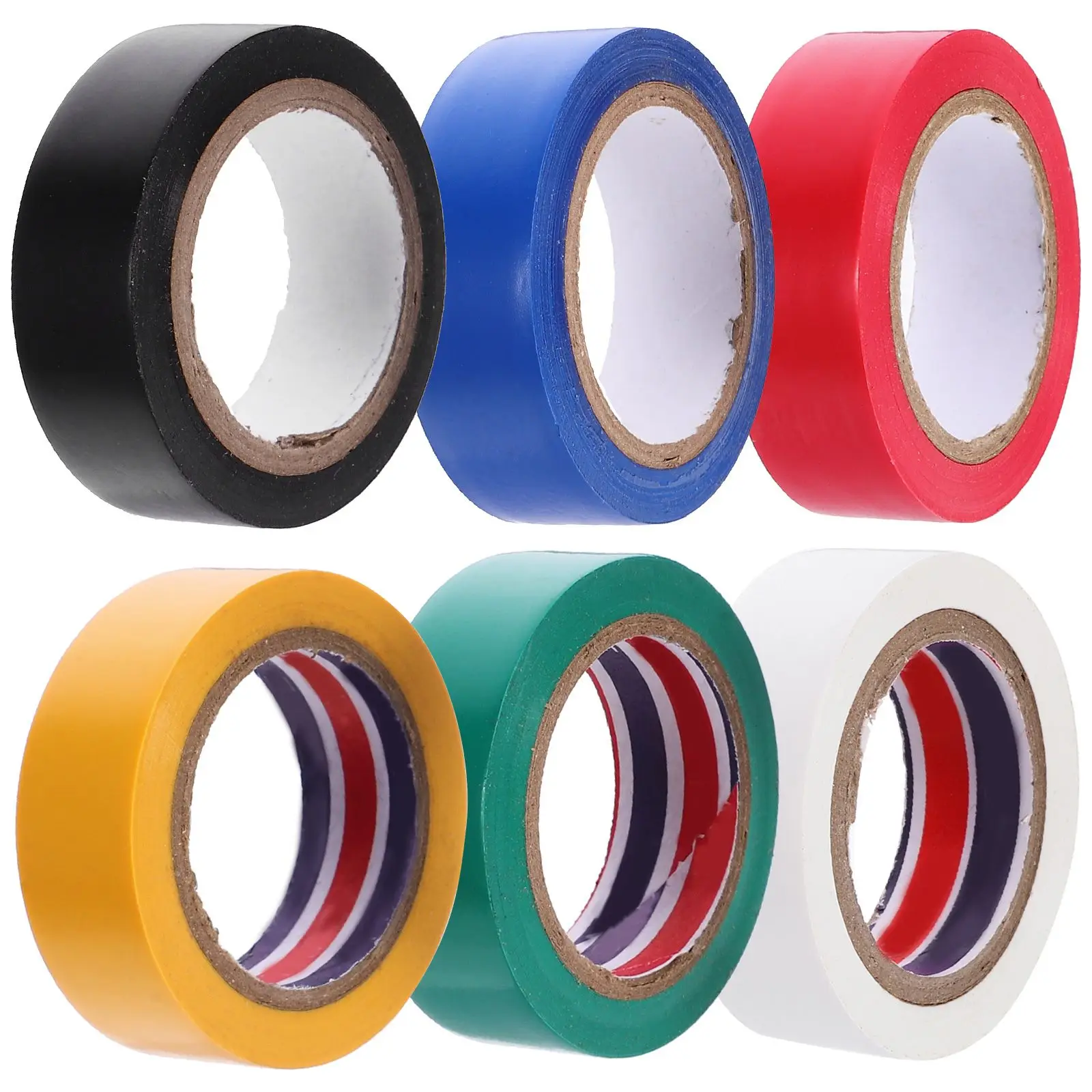 6 Rolls 15mm x 10m Insulation Tape Colored Electrical Assortment PVC Electrician Seal Protection Tapes Indoor Outdoor Wire
6 Rolls 15mm x 10m Insulation Tape Colored Electrical Assortment PVC Electrician Seal Protection Tapes Indoor Outdoor Wire