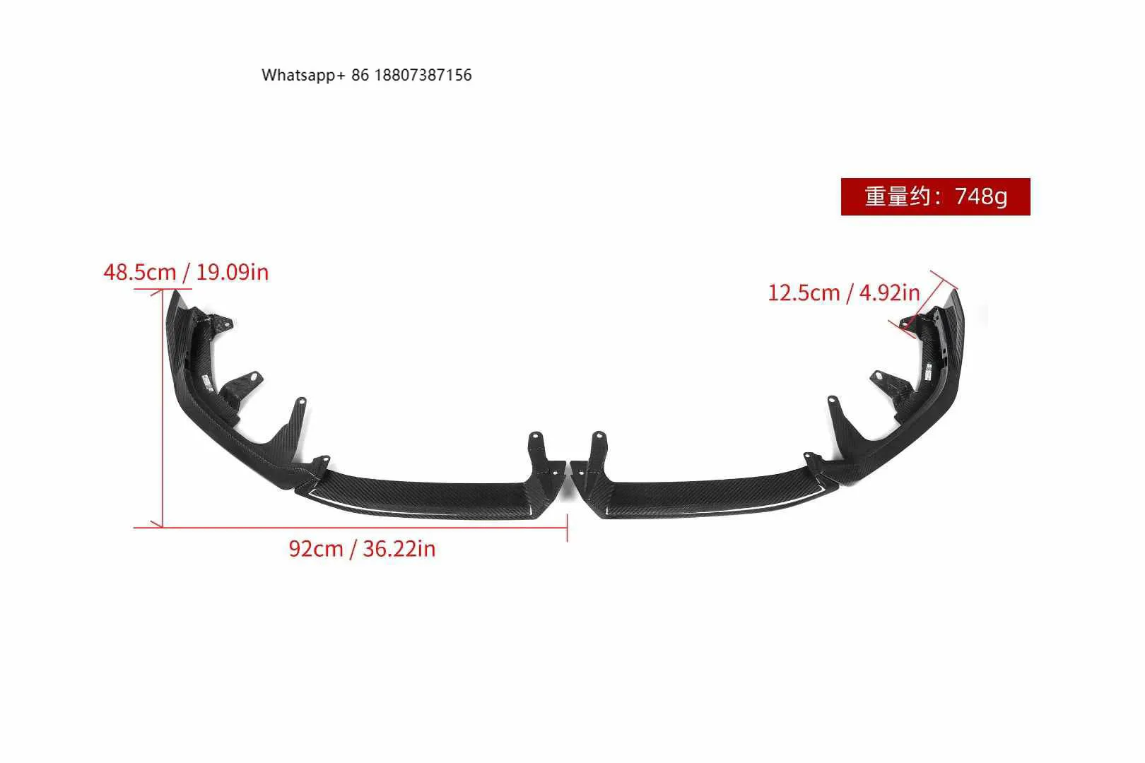 MP Style Dry Carbon Fiber Front Lip for 5 Series Dry Carbon Fiber Front Bumper Lip G60 G68 I5 2024-IN
MP Style Dry Carbon Fiber Front Lip for 5 Series Dry Carbon Fiber Front Bumper Lip G60 G68 I5 2024-IN