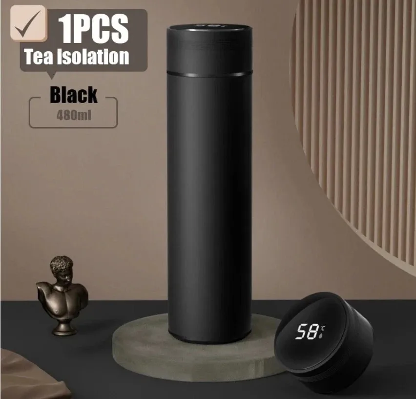 Smart Insulated Mug Stainless Steel Vacuum Cup Thermos Bottle LED Display 500ml
Smart Insulated Mug Stainless Steel Vacuum Cup Thermos Bottle LED Display 500ml