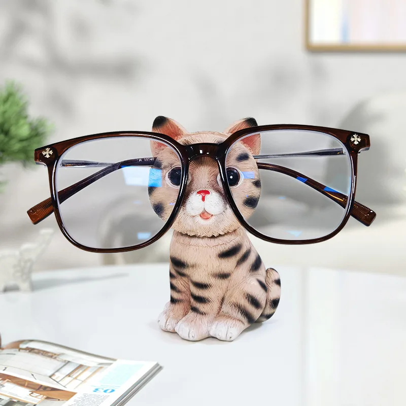 Kitten glasses stand, creative resin eyeglass frame crafts decoration. Home pet office desktop series decorations
Kitten glasses stand, creative resin eyeglass frame crafts decoration. Home pet office desktop series decorations