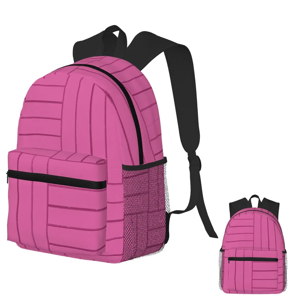 Basket Weave Tiles Pink Cherry Student Backpack School Bag Hiking Travel Daypack for Men Women Fashion Bookbag Shoulder Bags 
Basket Weave Tiles Pink Cherry Student Backpack School Bag Hiking Travel Daypack for Men Women Fashion Bookbag Shoulder Bags