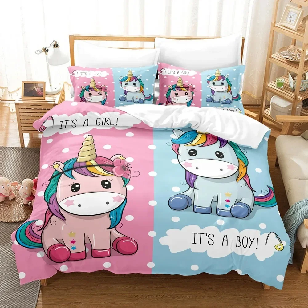 Cartoon Unicorn Cute Pink Blue Fairy Tale Animals Bedding Set Boys Girls Twin Queen Size Duvet Cover Pillowcase Bed Kids Adult
Cartoon Unicorn Cute Pink Blue Fairy Tale Animals Bedding Set Boys Girls Twin Queen Size Duvet Cover Pillowcase Bed Kids Adult