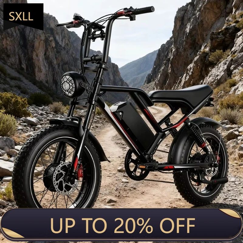 Электрический велосипед SXLL 2000W для бездорожья, недорогой, с толстыми шинами, для взрослых
Электрический велосипед SXLL 2000W для бездорожья, недорогой, с толстыми шинами, для взрослых